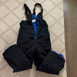 Amazon Essentials Black and Blue Snow Bib Overalls size XL, 12